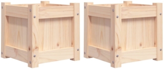 vidaXL Pflanzkübel 2 Stk. Massivholz Kiefer 837395