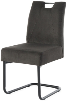 Schwingstuhl Ralf / Rene, Polyester, Stoff, Anthrazit, 47 x 91 x 58 cm