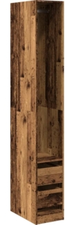 vidaXL Kleiderschrank Altholz-Optik 30x50x200 cm Holzwerkstoff 3307745