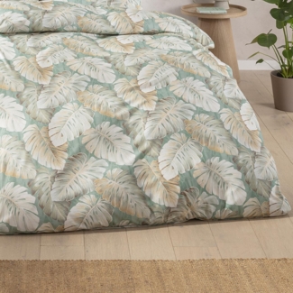 Estella Interlock Jersey Bettwäsche Rabea 6301-550 Tropenblatt 135x200