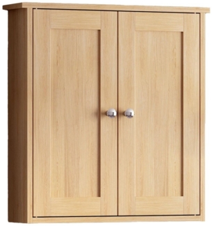 radelldar Hängeschrank Badezimmerschrank Badschrank mit 2 Türen und feuchtigkeitsbeständig Bademöbel