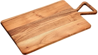 KESPER Schneidbrett 29131 aus Akazienholz mit Griff / Schneidbrett