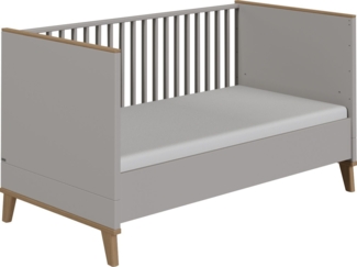 PAIDI Umbauseiten FIENE für den Umbau vom Babybett zum Juniorbett, Erweiterungs-Set Kinderbett 70x140 cm in Grau