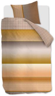 Beddinhouse Mako-Satin Bettwäsche O Tte Yellow 135X200 135 x 200 cm + 1x 80 x 80 cm 1 Bettbezug, 1 Kissenbezug Gelb