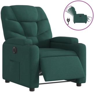 vidaXL Relaxsessel Elektrisch Dunkelgrün Stoff 3204578