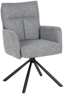 HTI-Living Drehstuhl Drehstuhl Kyra Hellgrau (Stück, 1 St), Esszimmerstuhl Schreibtischstuhl Auto-Return