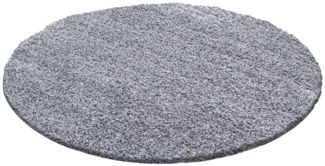 Villa Möbel Hochflor-Teppich Lifiva, Rund, Höhe: 30 mm, Einfarbig Shaggy Teppich Wohnzimmer Langflor versch. farben und größen