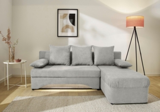Jockenhöfer Gruppe Ecksofa Starlight, L-Form, mit indirekter dimmbarer LED-Beleuchtung, Gästebettfunktion, Stauraum/Bettkasten, mit Kissen