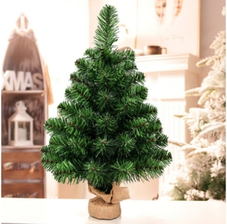 COSTWAY Künstlicher Weihnachtsbaum, Tisch Tannenbaum, mit PVC Nadeln, 60cm