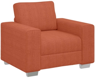 vidaXL Sessel Rot Orange 60 cm Cordstoff 4105192
