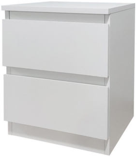 HTI-Living Nachtkommode Nachtkommode mit 2 griffloschen Schubladen (Stück, 1 St, 1 Nachtkommode), Nachtschrank Nachttisch