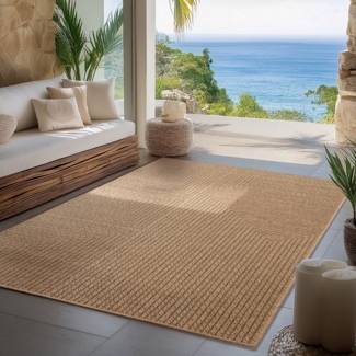 Carpettex Outdoorteppich Boho Design, Läufer, Höhe: 5 mm, Outdoor Teppich Wetterfest Modern Design Wohnzimmer Küchen Terrasse