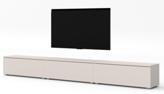 AX LIVING stehendes TV Board beige Loriano TV Bank 3x100 cm Kaschmir