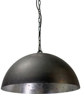 Pendelleuchte Larino 1-flammig Stahl Schwarz-Blattsilber Ø50cm