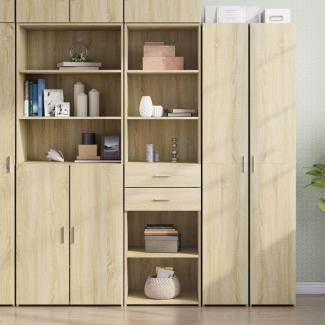 vidaXL Highboard Sonoma-Eiche 50x42,5x185 cm Holzwerkstoff 3281457