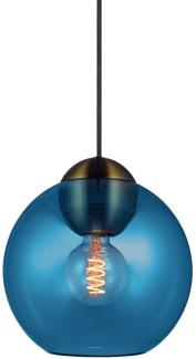 Halo Design 743179 Pendelleuchte Bubbles E27 blau 24cm