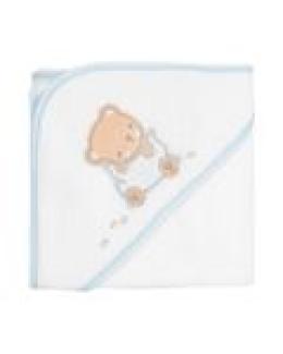 Kikkaboo Kapuzenhandtuch Dream Big 90 x 90 cm Babyhandtuch Tiermotiv Baumwolle blau