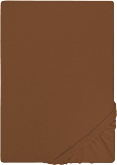 Castell Jersey-Stretch-Spannbetttuch 0077113, chocolate, 1x 140x200 cm - 160x200 cm