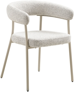 Esszimmerstuhl, sand, graue Beine, HN1284