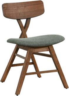 Selsey 'Loomens' Holzstuhl Braun / Grün