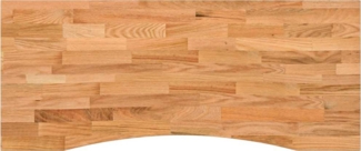vidaXL Schreibtischplatte Hellbraun 120x50x2,5 cm Massivholz Eiche 4009019