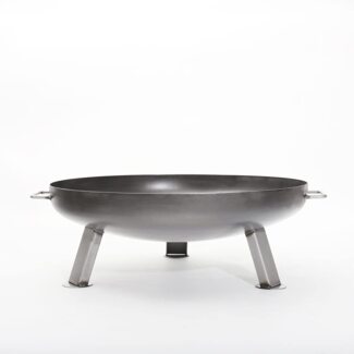 Czaja Feuerschalen® Edelstahl Feuerschale Bonn Ø 60 cm - mit Wasserablaufbohrung - aus rostfreiem, hitzebeständigem Edelstahl, Rostfreie Feuerschale für den Garten und Terrasse