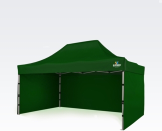 Pop up zelt 3x4,5 m - mit 3 Wänden - Grün