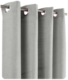 Haus und Deko Gardine Vorhang 140x245 cm Ösen blickdicht Struktur Leinenoptik uni Gardine, Ösen (1 St), blickdicht, Polyester