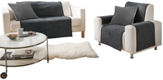 Erwin Müller Sesselschoner Armlehnenschoner "Rimini" 2er-Pack, Baumwollmischung Streifen