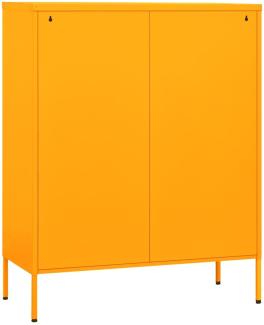 vidaXL Lagerschrank Senfgelb 80x35x101,5 cm Stahl