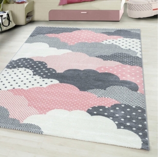 Ayyildiz Teppiche Kinderteppich Bambi 820, rechteckig, Höhe: 11 mm, auch in rund, Wolken Motiv, Kurzflor