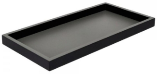 Giftcompany Tablett Tablett Neo Rechteckig Dunkelgrau Schwarz (30x15cm)