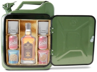 Divit Deko-Wandregal Minibar in Benzinkanister Design MF1 Bar Regal / Aufbewahrung