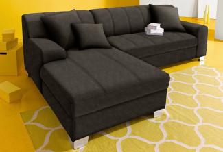 INOSIGN Ecksofa Turah incl. Zierkissen, moderne Steppung, auch in Leder, wahlweise mit Bettfunktion, Schlafsofa, B/T/H: 239/152/75 cm, L-Form
