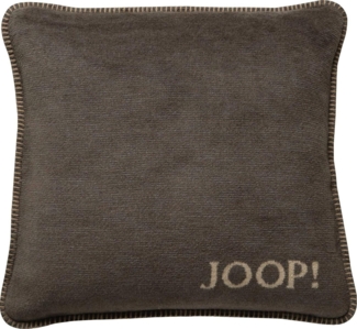 JOOP! Dekokissen JOOP! Kissen mit Füllung MELANGE-Doubleface Kastanie-Cashew 50 x 50cm
