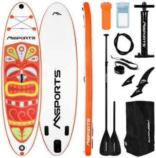 MSports® Inflatable SUP-Board Stand Up Paddle Board Aufblasbar Komplettes Paddleboard inkl. Zubehör