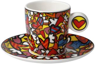 Goebel Espressotasse Romero Britto - All We Need is Love, Tasse, Becher, Fine Bone China, Bunt, 100 ml, 66452881