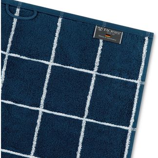 Ross Sensual Skin Karo 6 tlg. Frottier-Set - 4 X Handtuch (50 X 100cm), 2 X Duschtuch (75 X 140cm) - 500 - Nachtblau