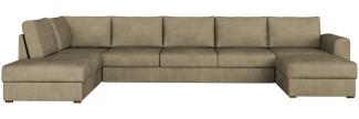 Ecksofa Wilma Large für große Räume, 2 Bettkasten und Schlaffunktion (Zetta 291, Seite: Links)