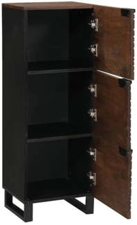 vidaXL Hochboard Braun 40 x 33 x 110 cm massives Mangoholz 4018037