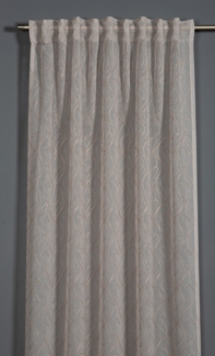 Sehlbach Fertigschal mit Gardinenband 135x245 cm taupe