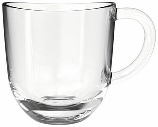 Leonardo Tasse Napoli, Glastasse, Becher, Kaffeetasse, Kalk-Natron Glas, klar, 280 ml, 024202