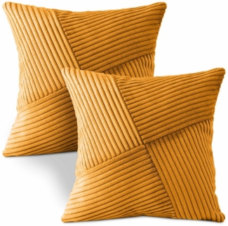 Amilian Dekokissen mit Füllung und Kissenbezug - 2er Set - Zierkissen, Sofakissen, Kissen, (2 Stück), 40x40 cm, Kuschelkissen, Kopfkissen mit Kissenfüllung