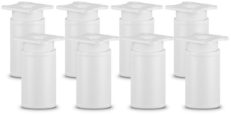sossai® Möbelfuß Runde Schrankfüße, 4er & 8er Set, höhenverstellbar, (8-St), Farbe: Weiß