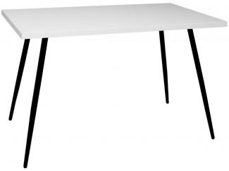 Esstisch schwarz matt weiss 140x90 cm Big System Rund-72-A/140x90 starr