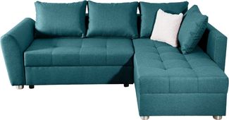 COLLECTION AB Ecksofa Jana L-Form, inkl. Bettfunktion,Bettkasten und Bonnelfederkern