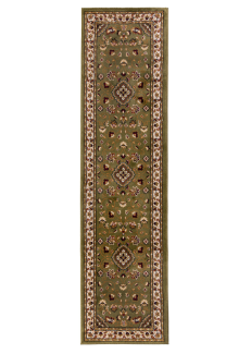 Kadima Design Traditioneller Teppich in Trendfarben "Glazert". Farbe: Grün, 60x230 cm