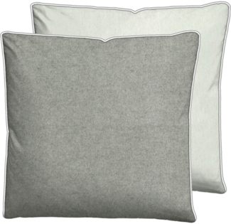 biberna Melange-Flanell Kissenbezug 0840500 MELANGE UNI, sturmgrau, 1x 40x40 cm