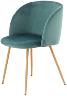Stuhl Wiam Samt 100 2er-Set Grün