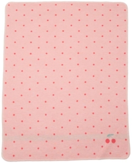Babydecke Juwel 'Kirschen' 70 x 90 cm Altrosa, DAVID FUSSENEGGER